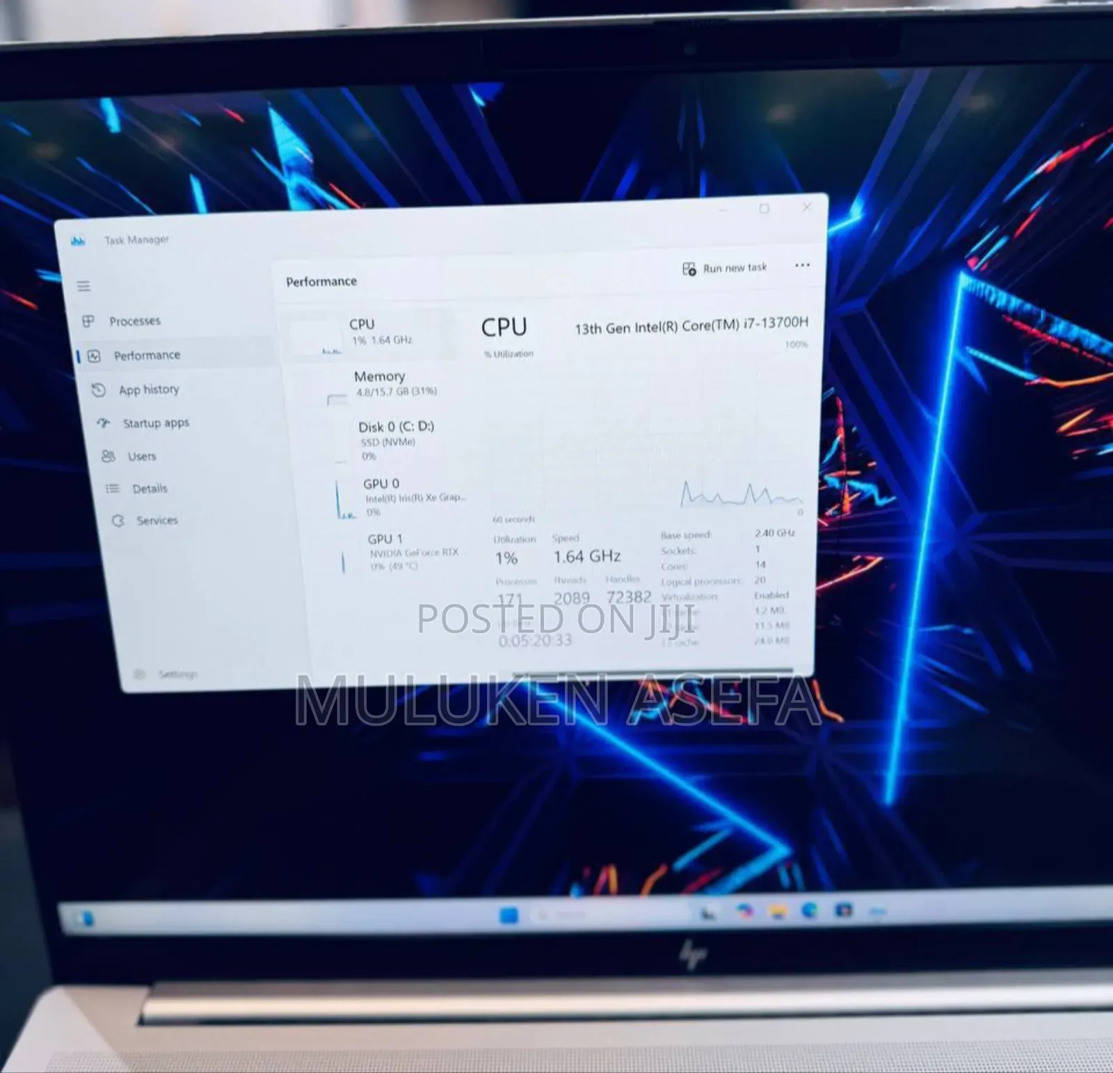 New Laptop HP Pavilion 15 16GB Intel Core I7 SSD 1T