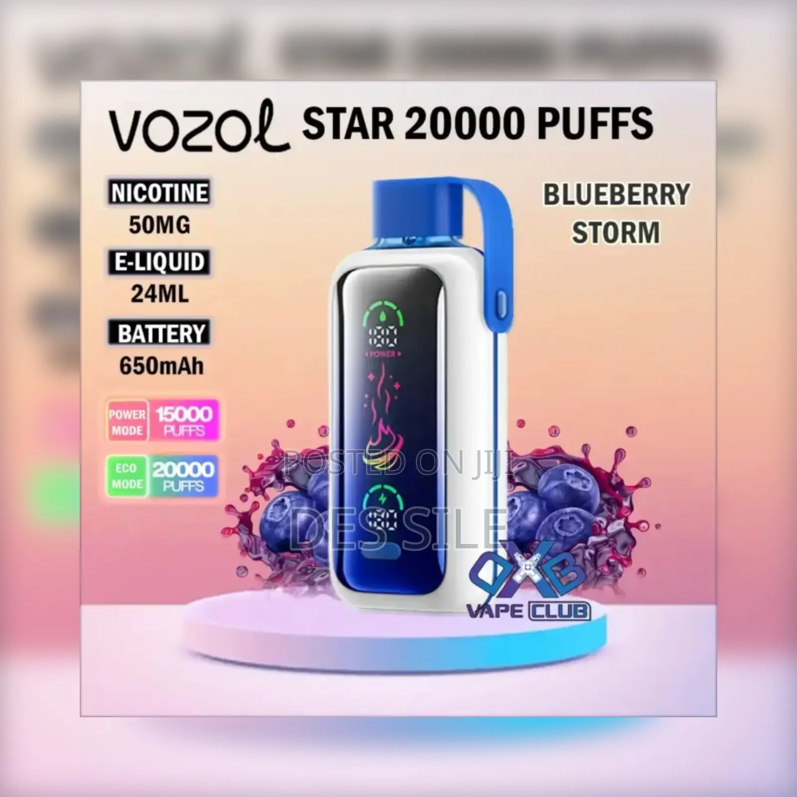 Vosol Start 20000 Blueberry Storm