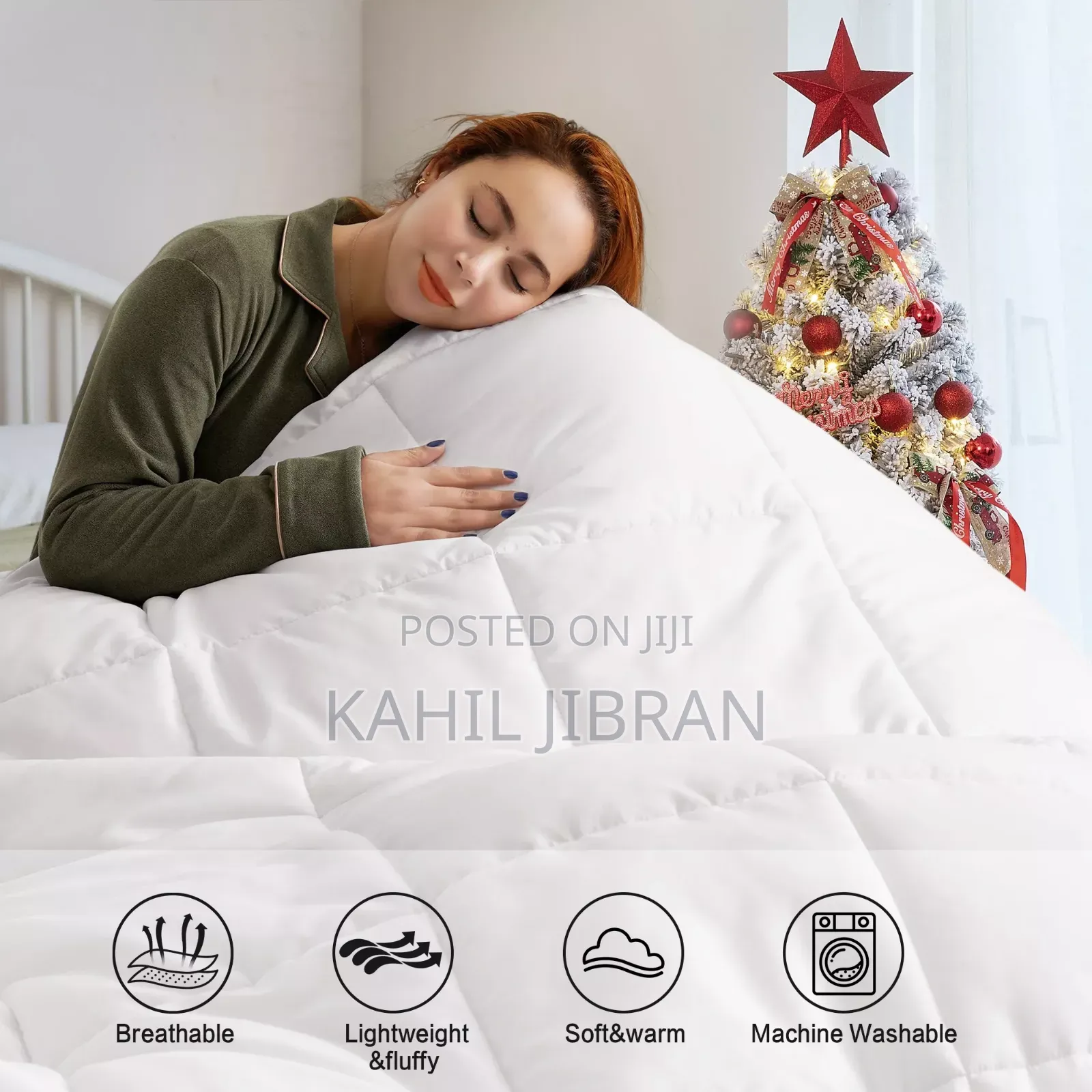 Comfort ለስላሳ እና ምቹ ነጭ ኮተን ኮምፈርት