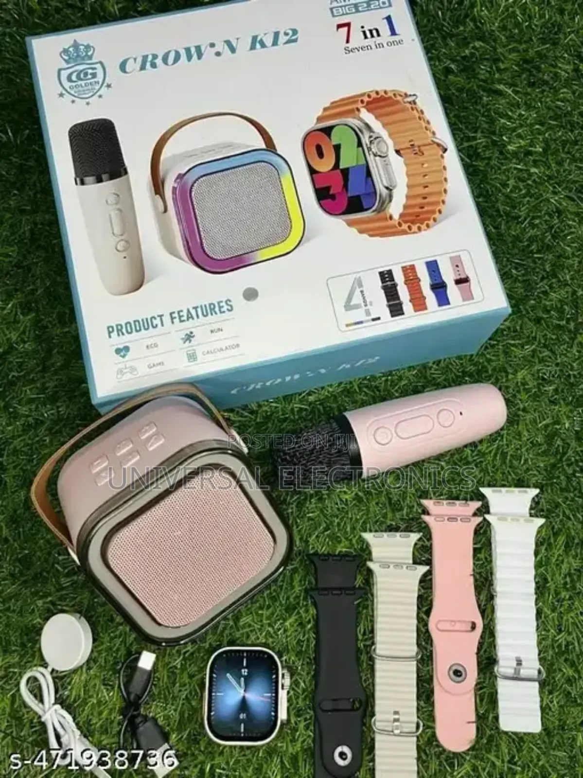 Crown Smartwatch + Speaker | Call, Track Play Anywhere!