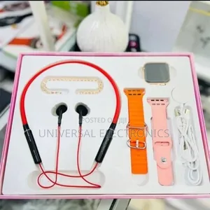 4-in-1 Gift Box | Watch + 2 Straps + Earphones + Bracelet!