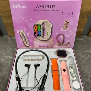 4-in-1 Gift Box | Watch + 2 Straps + Earphones + Bracelet!