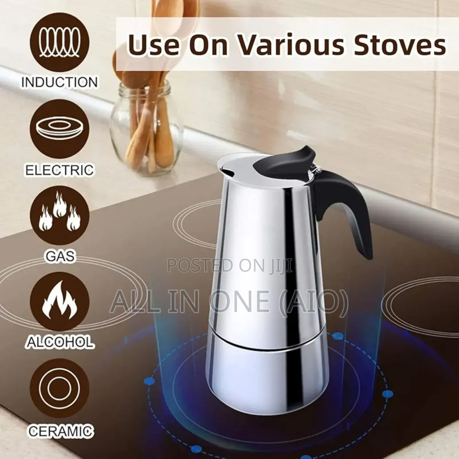 Stainless Steel Espresso Maker High-Quality