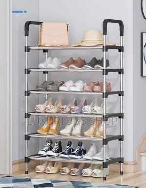 Photo - 6 Layers Stainless Steel Shoes Rack