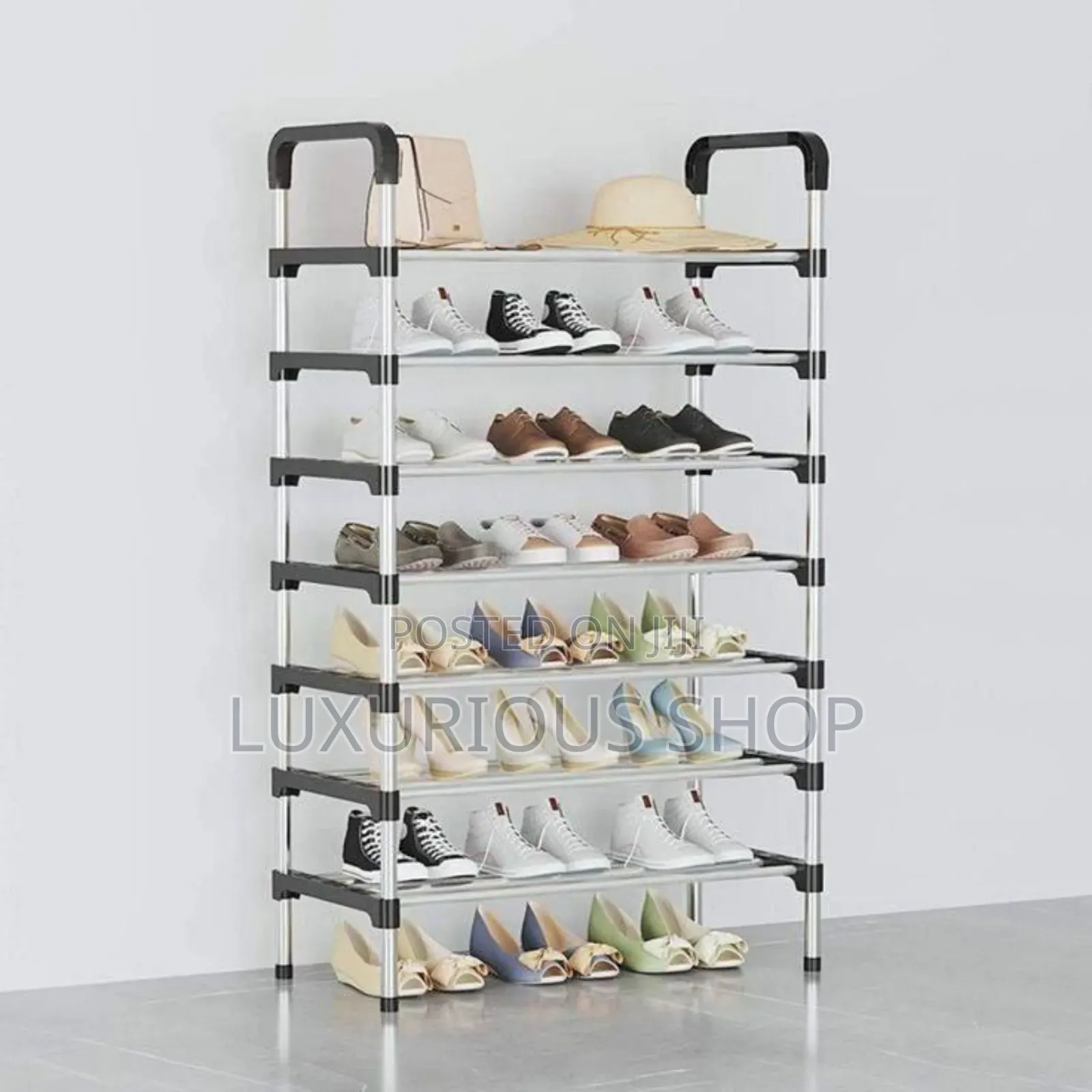 6 Layers Stainless Steel Shoes Rack