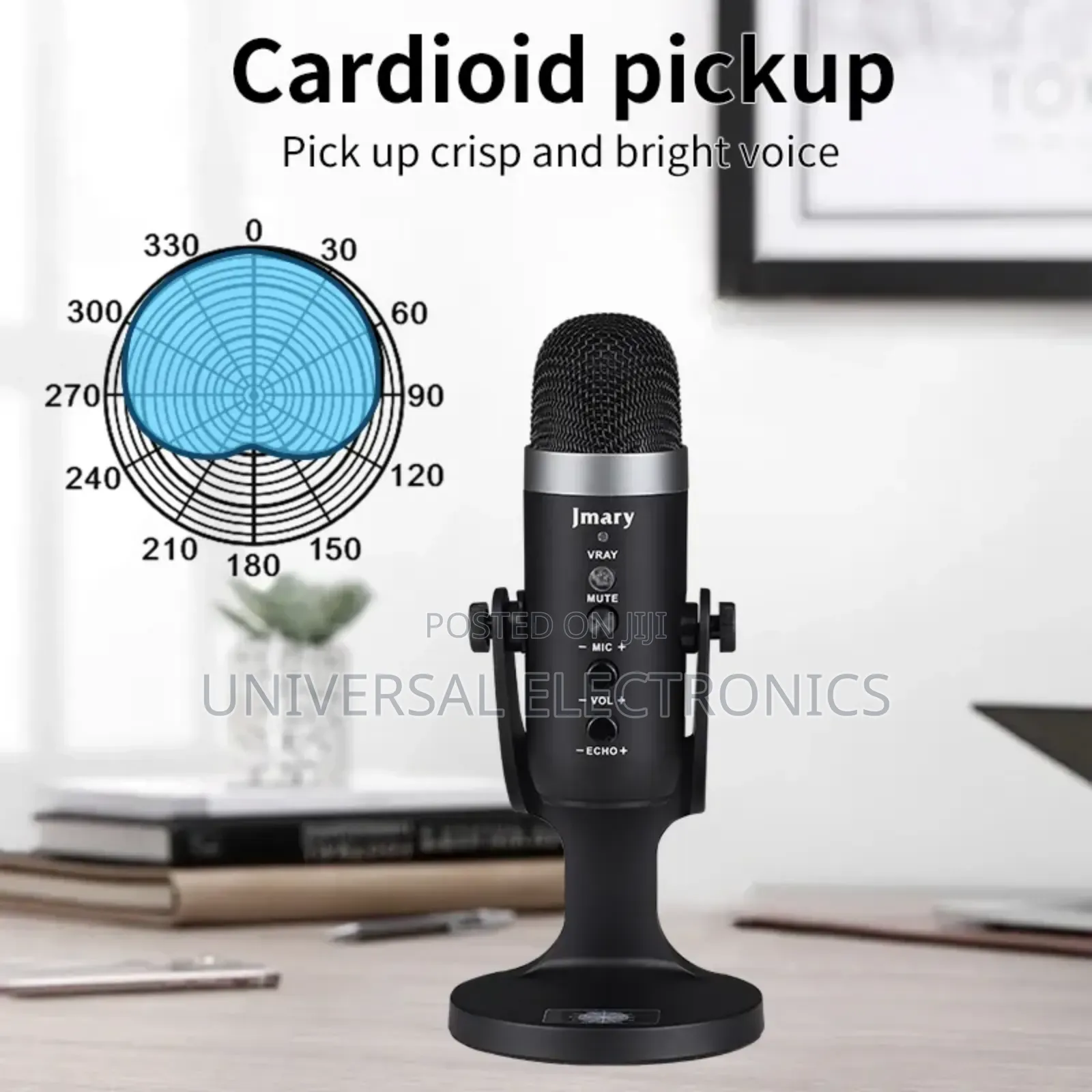 Plug Play Usb Microphone With Built-in Sound Controls