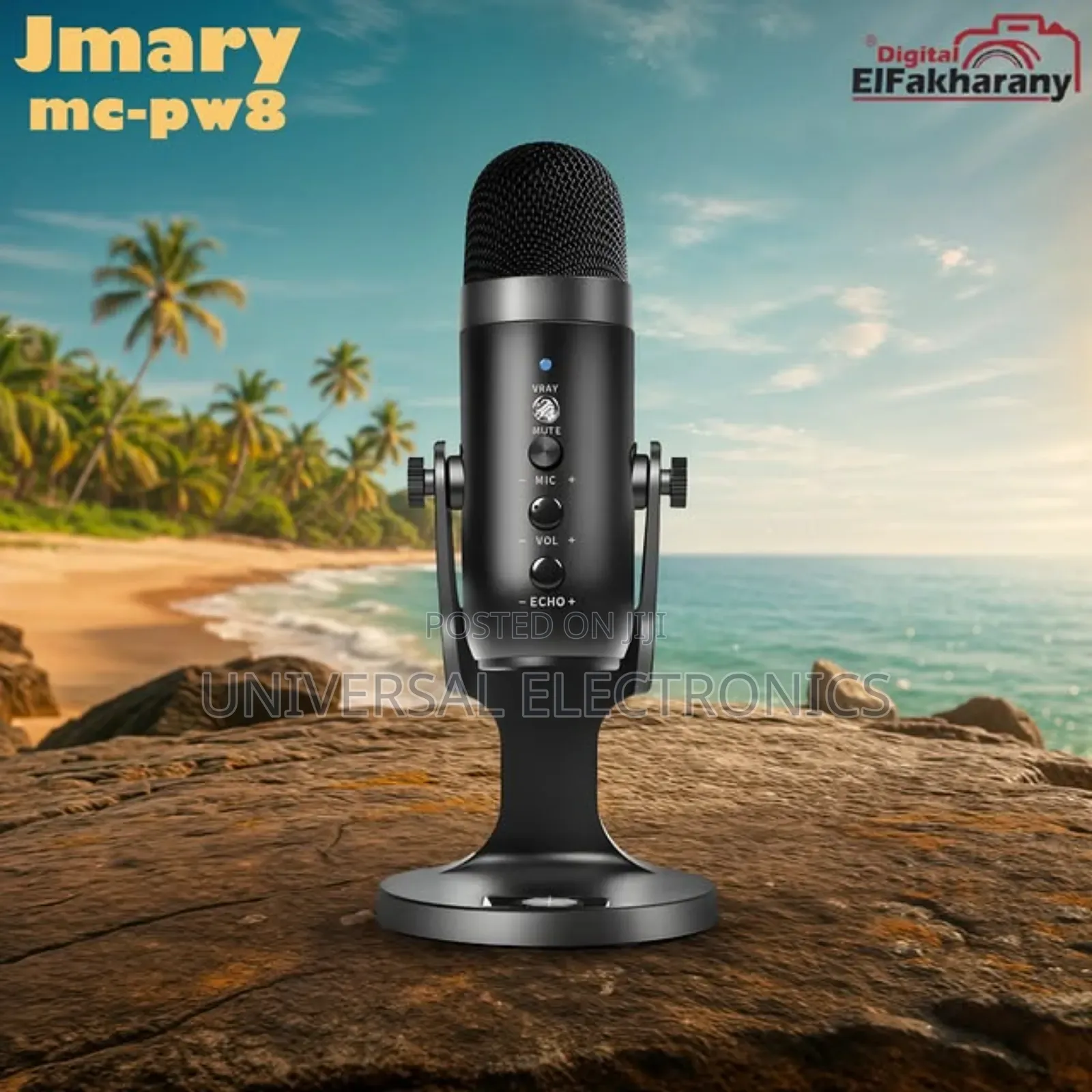 Mic With Headphone Monitoring Mute Button – Usb Powered