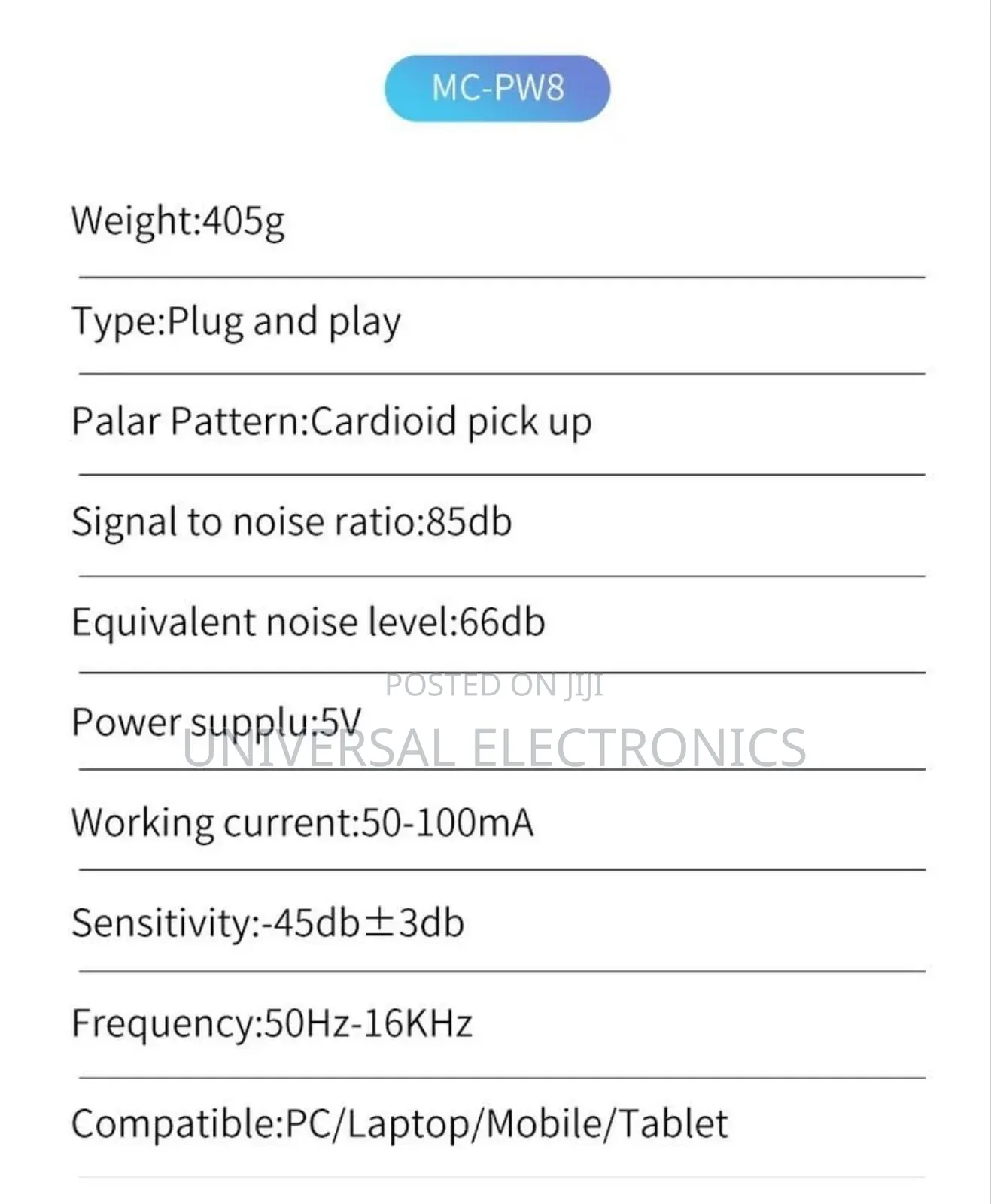 Mic With Headphone Monitoring Mute Button – Usb Powered