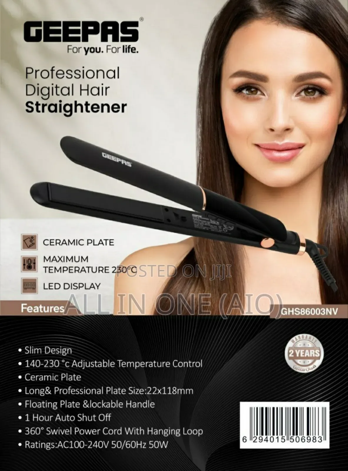 Geepas Professional Digital Hair Straightener