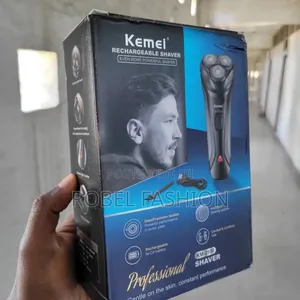 Kemei Shaver የፂም መላጫ ማስተካከያ Rechargeable Mens Facial Shaver