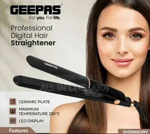 Photo - Geepas Professional Digital Hair Straightener