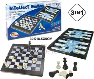 Photo - Intellect 3 in 1 Game Board - Chess / Checkers / Backgammon