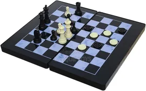 Intellect 3 in 1 Game Board - Chess / Checkers / Backgammon