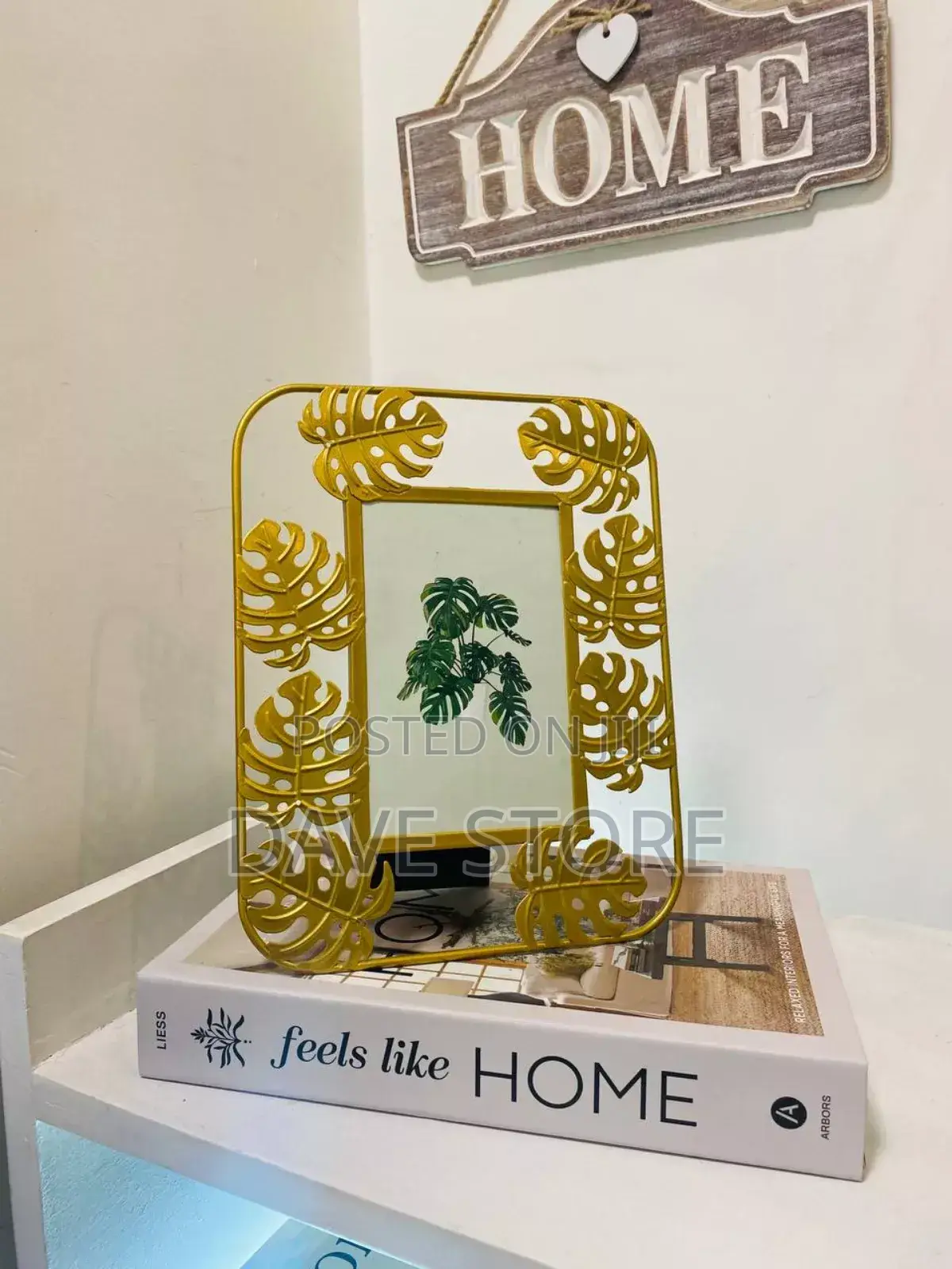 Metal Leaf Patterned Frame