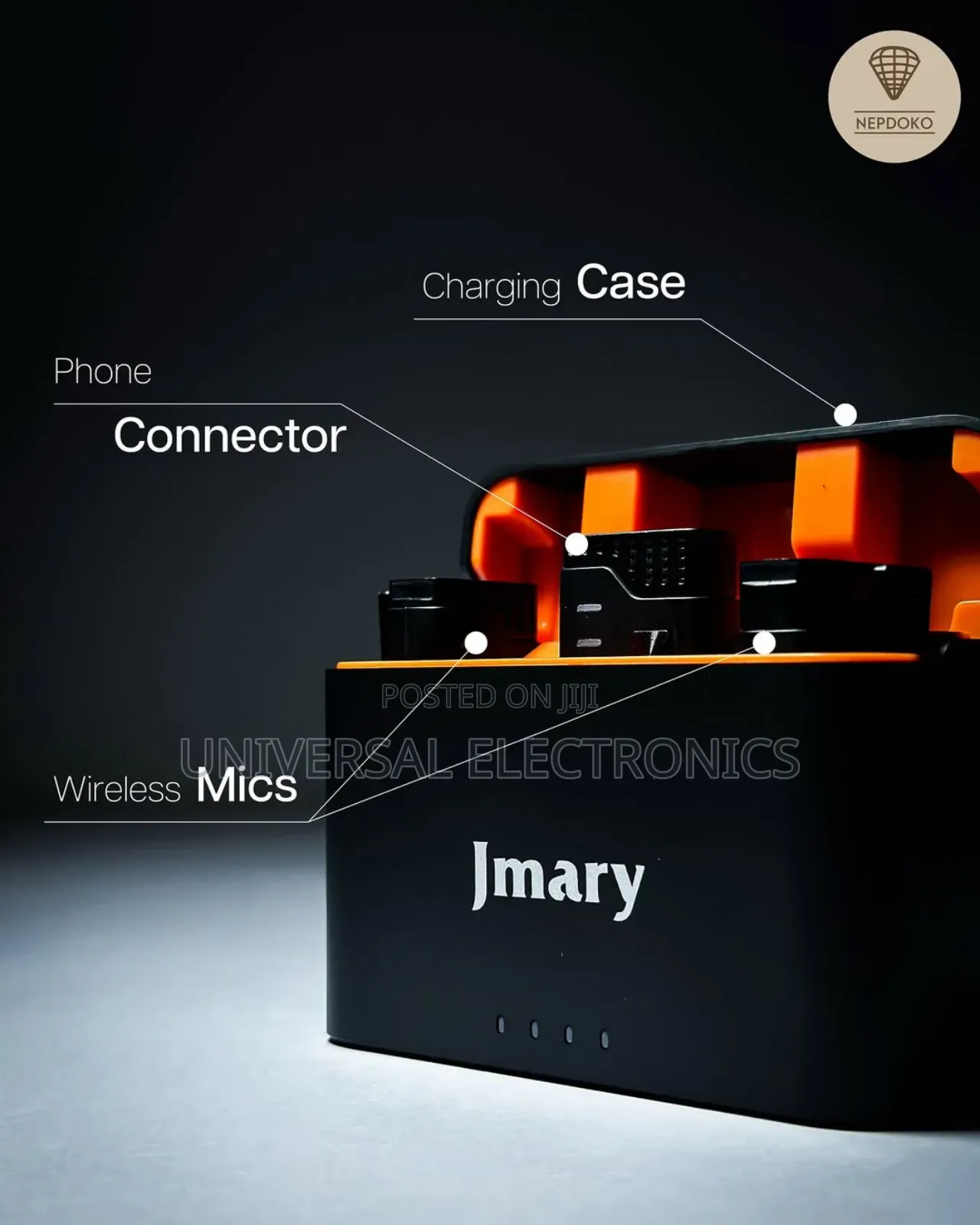 Proffessional Jmary - Plug Play Mic for Phones and Cameras