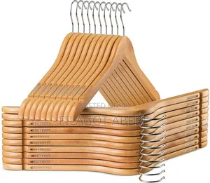 12pc Wood Hanger .Imported Strong Wood Clothe Hangers