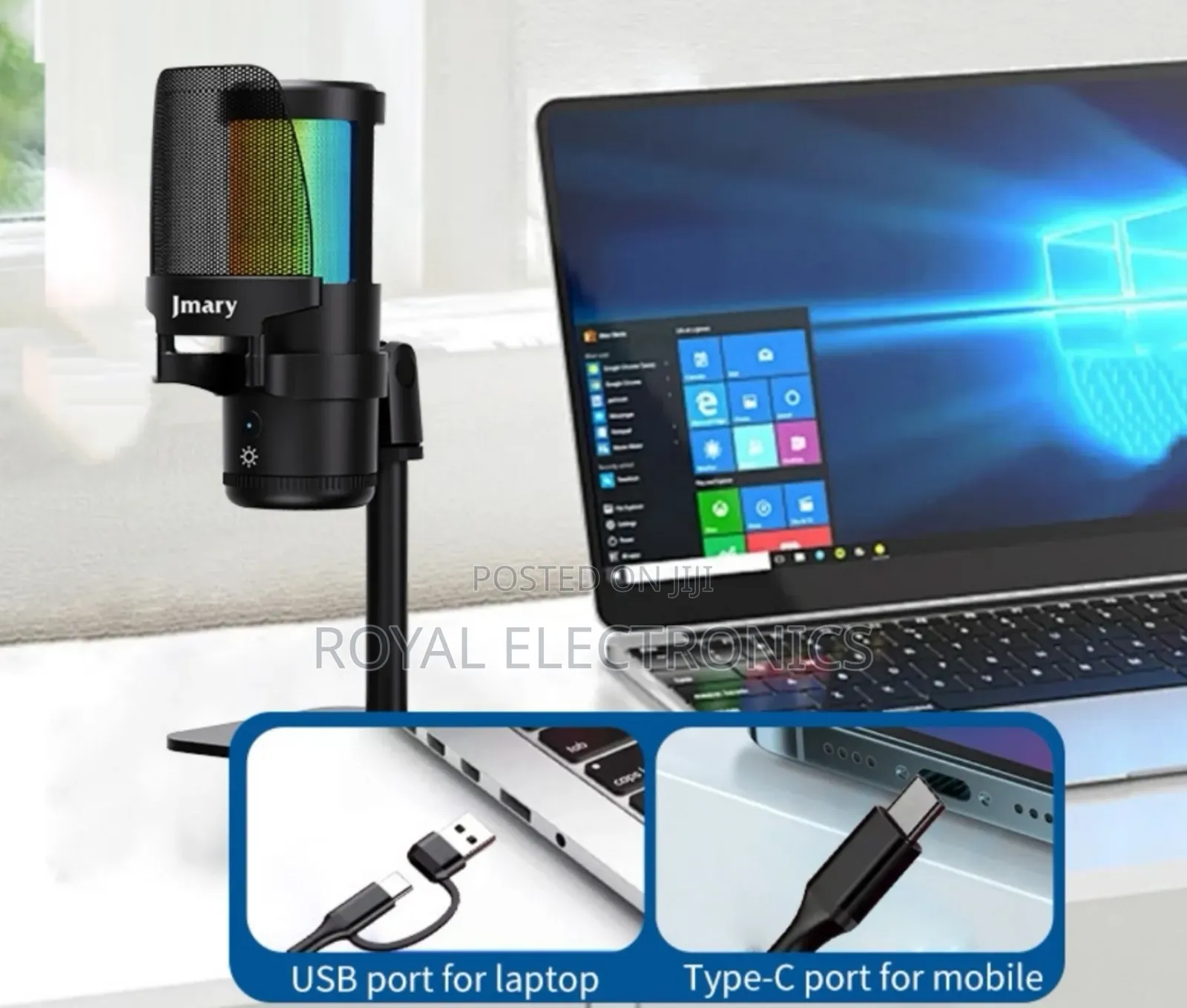 ለስልክም ለcomputerም የሚሆን Original Jmary Podcast Microphone