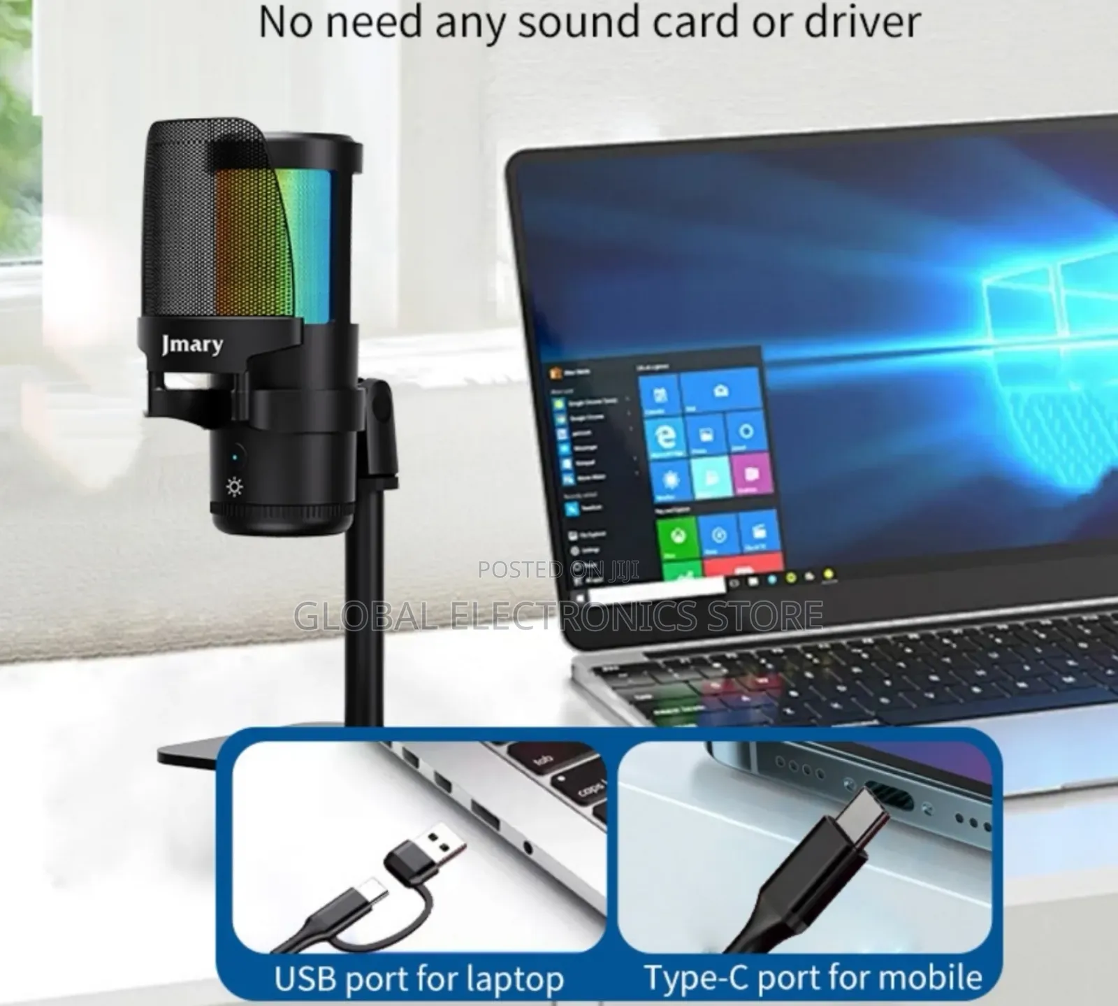 Original Jmary Studio Podcaste Microphone (Phone Computer)