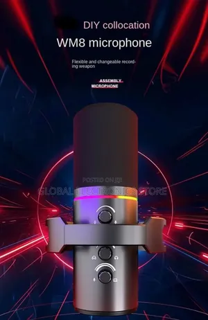 Dynamic Microphone Usb and XLR With Cantilver Stand