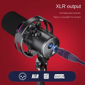 Dynamic Microphone Usb and XLR With Cantilver Stand