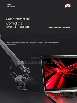 Dynamic Microphone Usb and XLR With Cantilver Stand