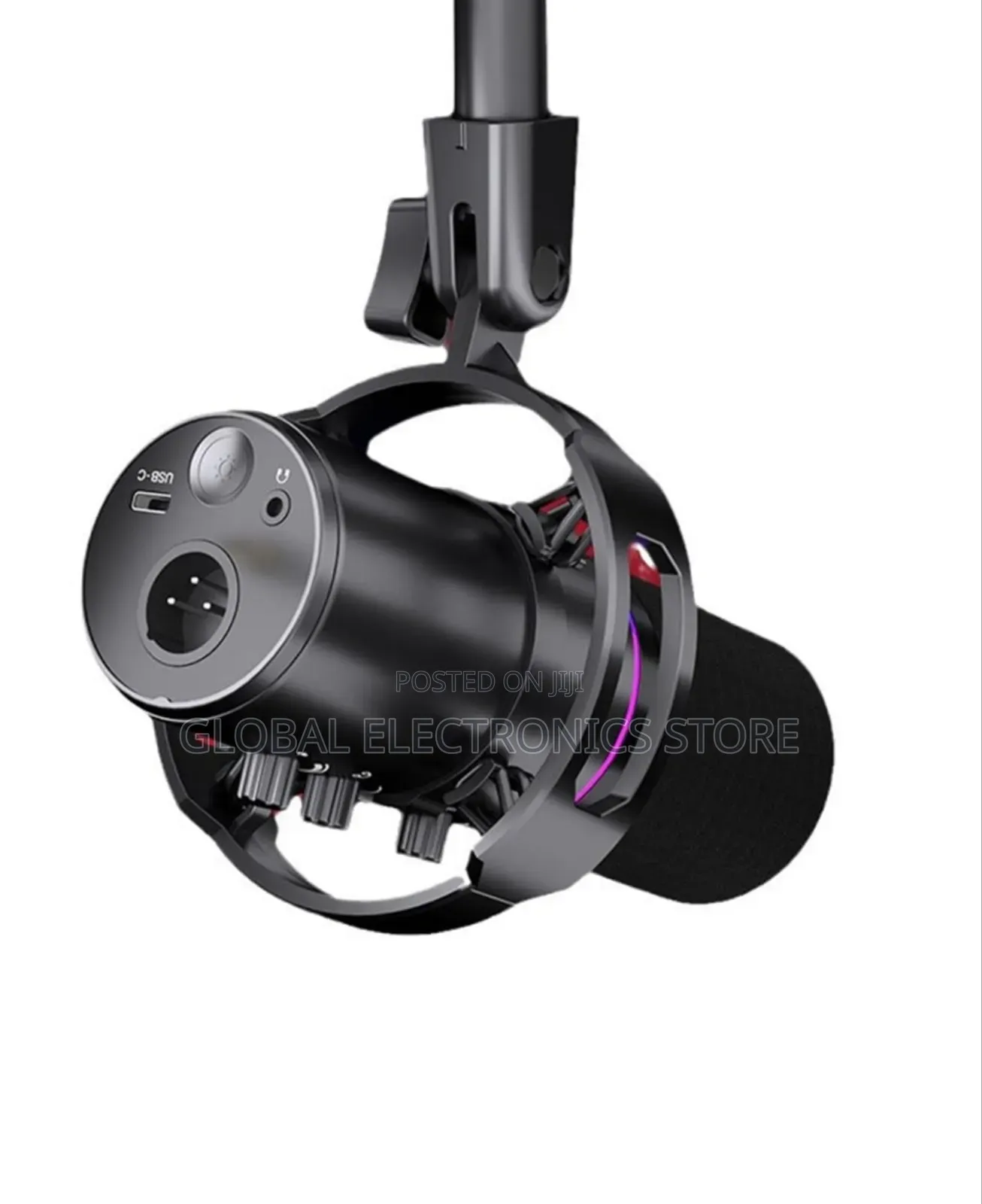 Dynamic Microphone Usb and XLR With Cantilver Stand