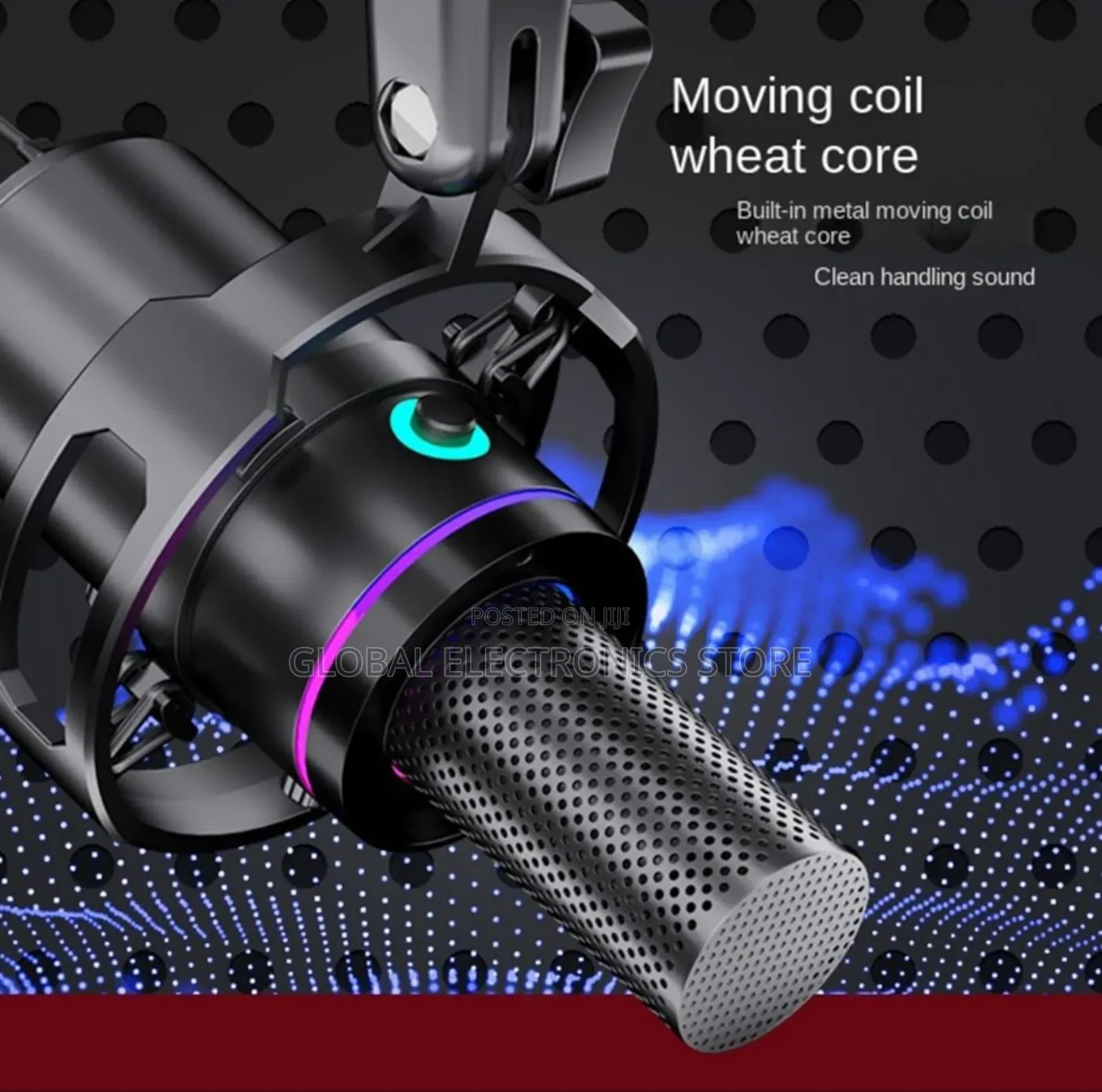 Dynamic Microphone Usb and XLR With Cantilver Stand