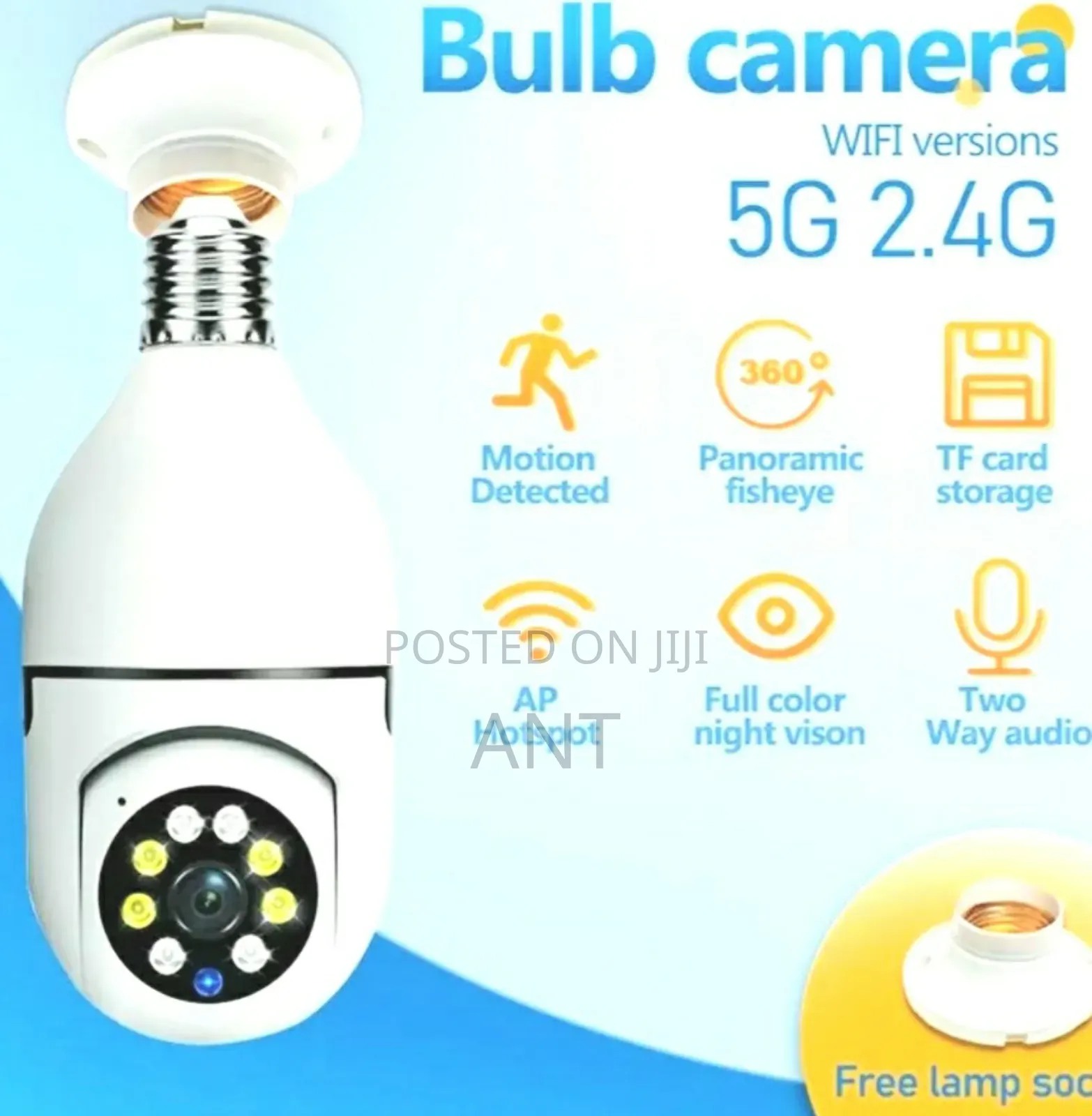 Oale Bulb 3mp High Resolution CCTV Camera