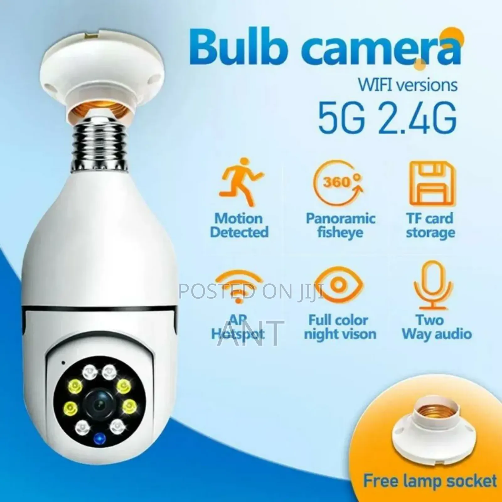 Oale Bulb 3mp High Resolution CCTV Camera
