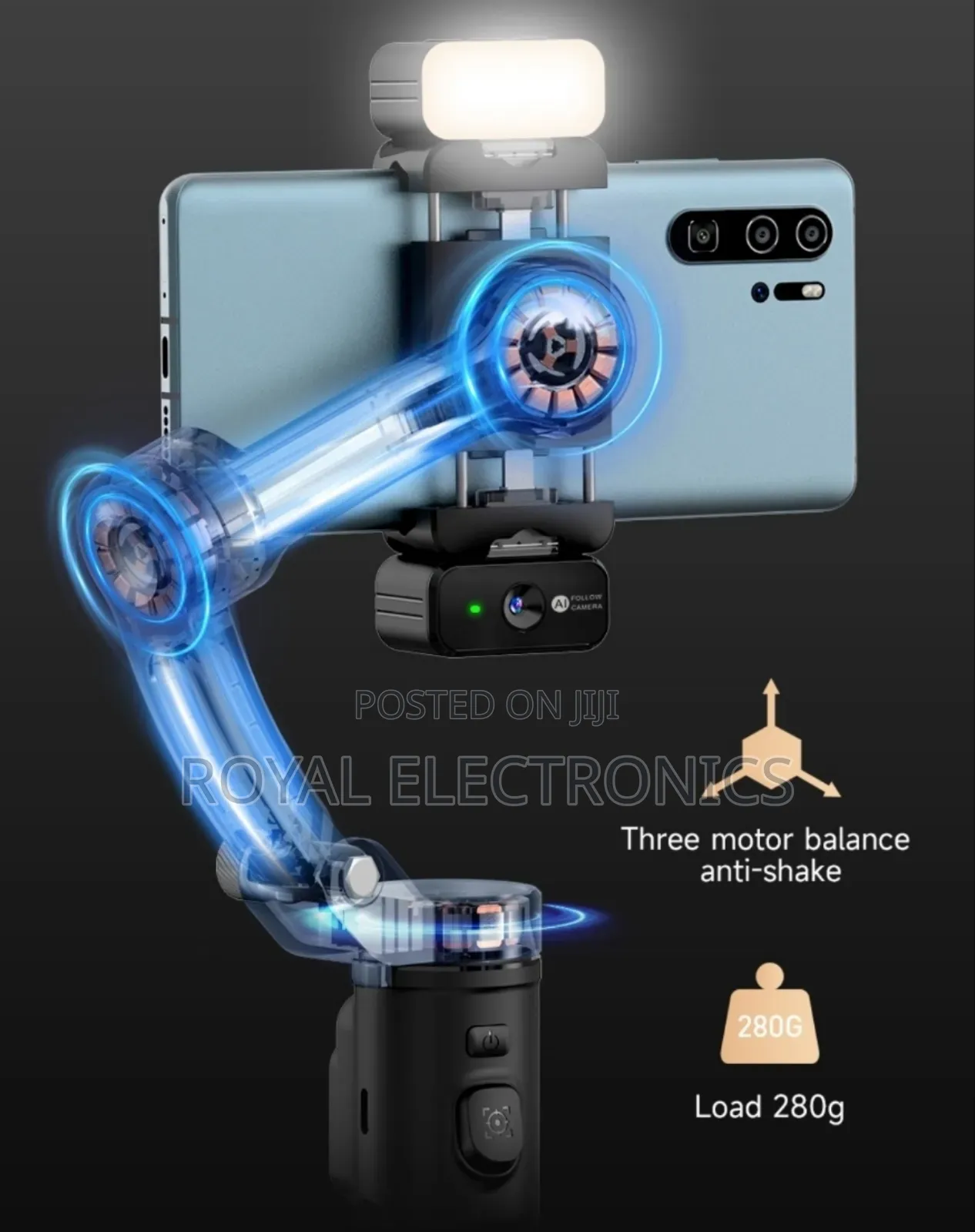 Ai Stabilization Ai Face Tracking 3 Axis Gimbal Microphone