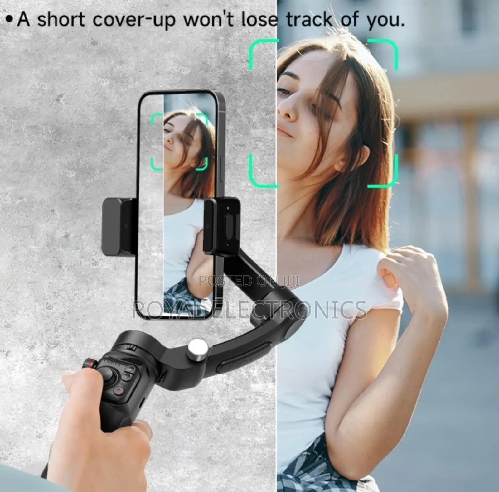 Ai Stabilization Ai Face Tracking 3 Axis Gimbal Microphone
