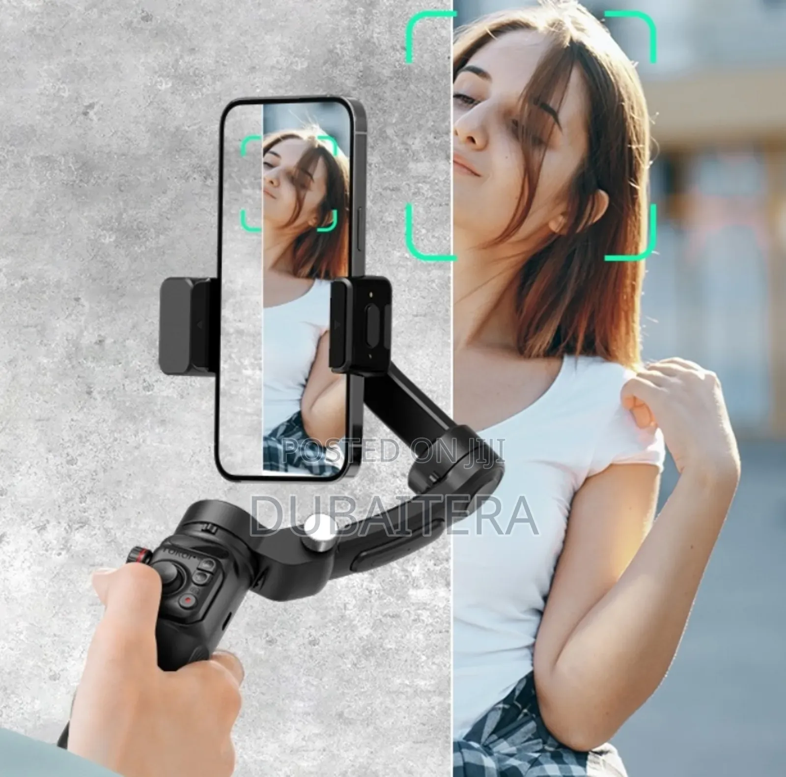 Ai Stabilization 3 Axis Gimbal With Wireless Microphone