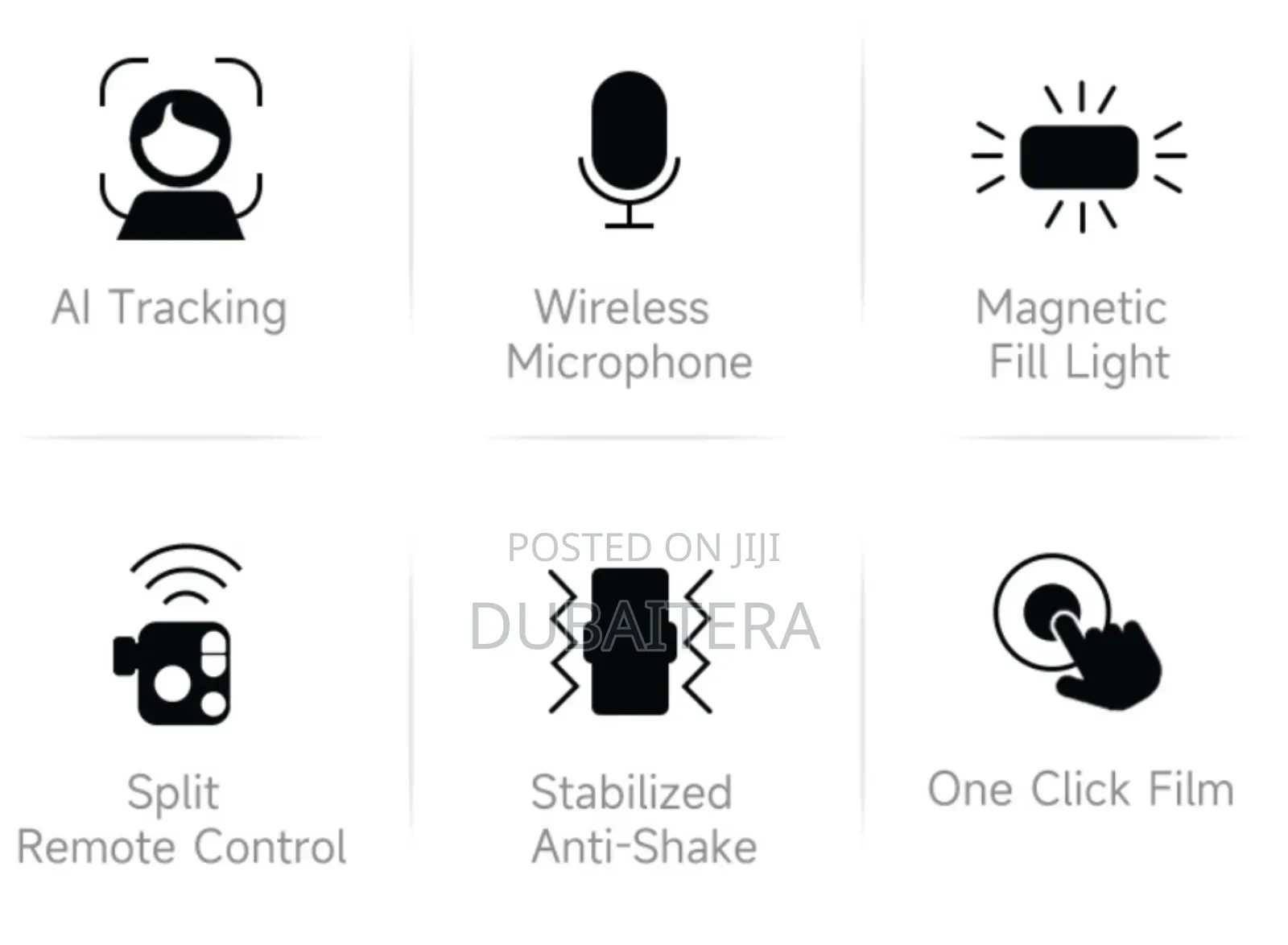 Ai Stabilization 3 Axis Gimbal With Wireless Microphone