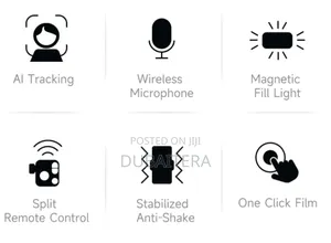 Ai Stabilization 3 Axis Gimbal With Wireless Microphone