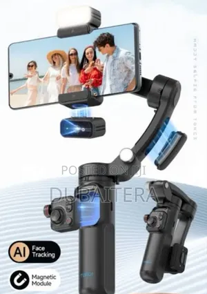 Ai Stabilization 3 Axis Gimbal With Wireless Microphone