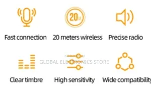 Wireless Microphone With Charging Case – Type-C (1:1)