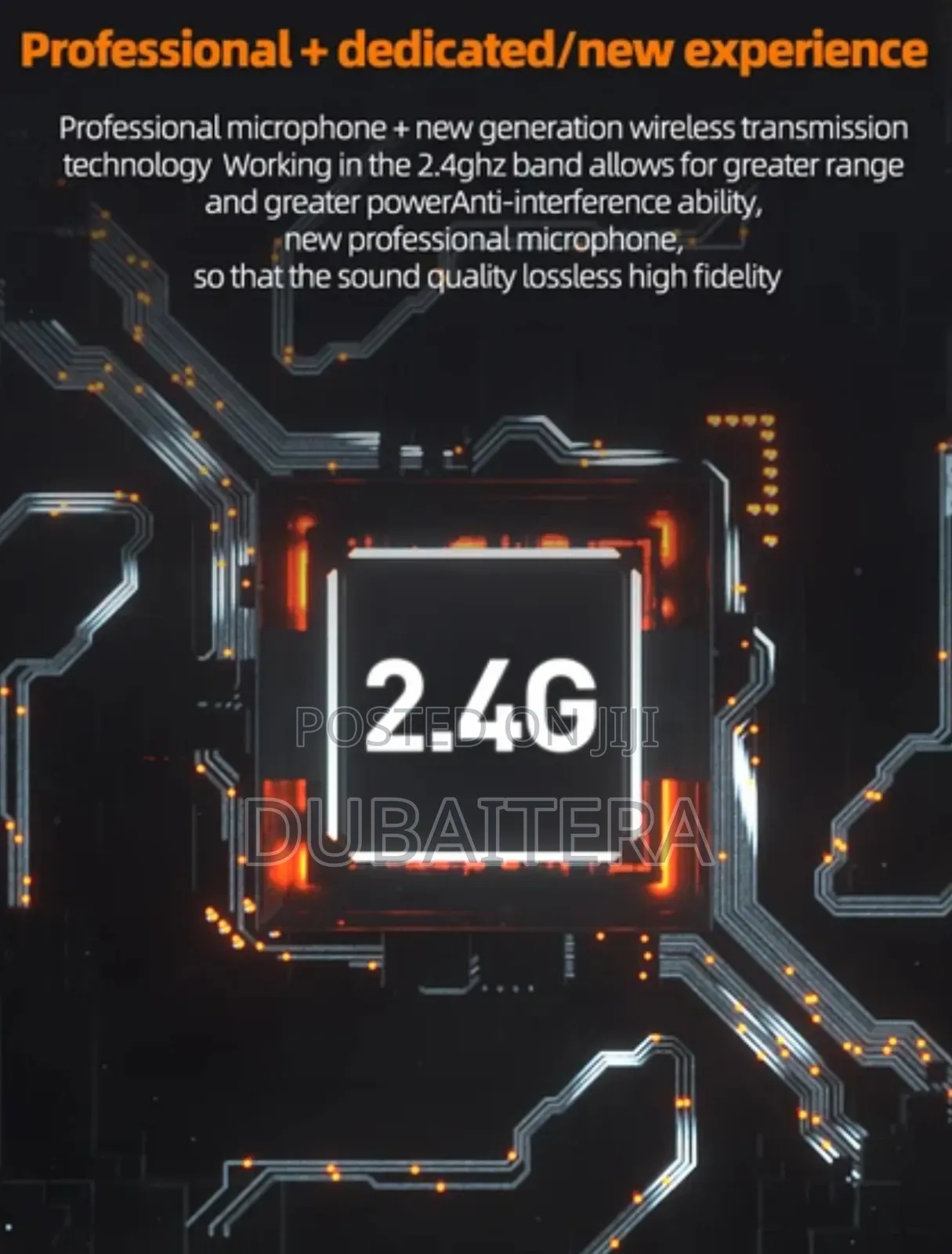 2.4ghz Professional Lapel Microphone( Eco Mode Clear Timbre)