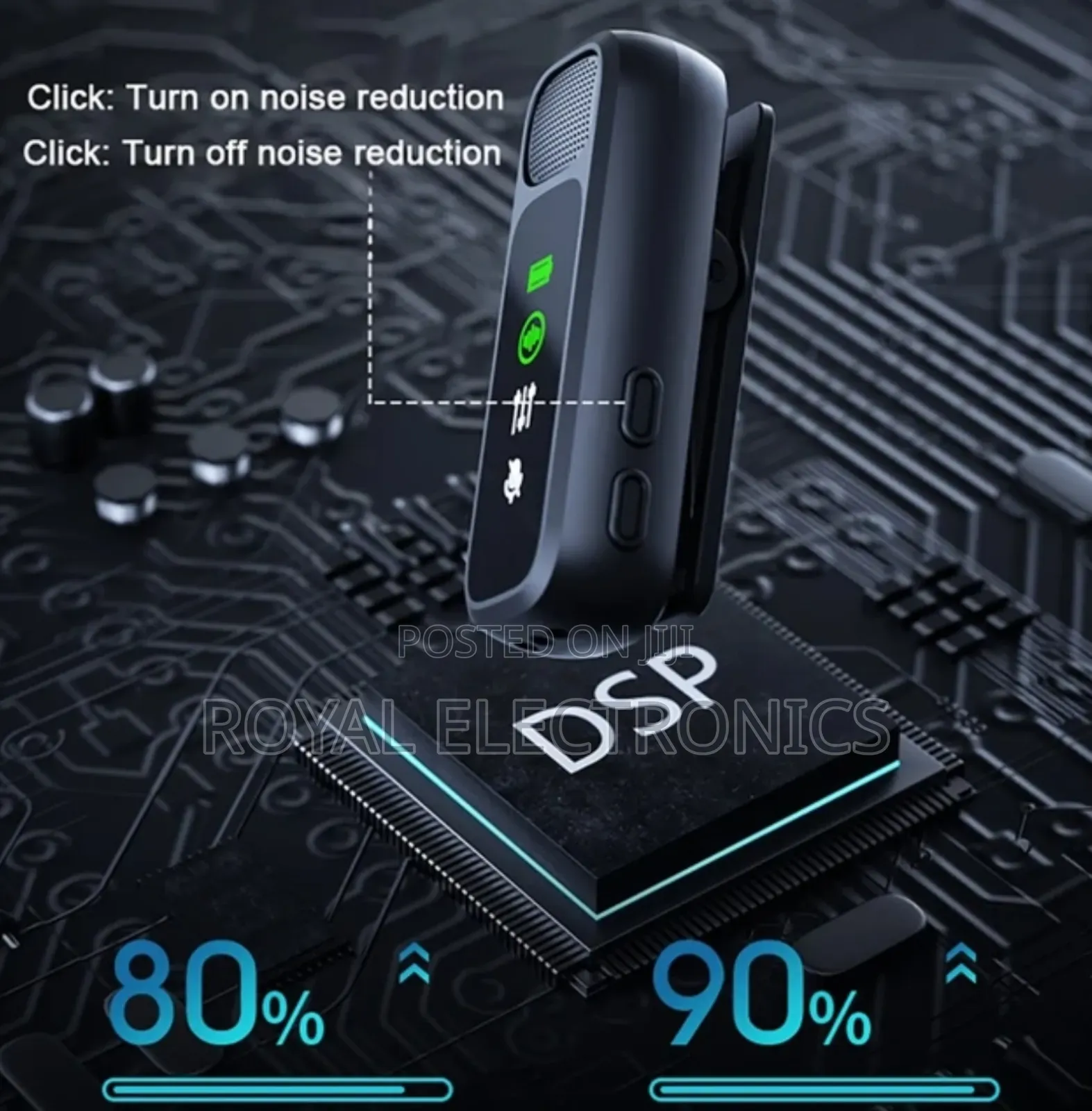 One Click to Noise Reduction
Clear Sound Quality Dual Mic