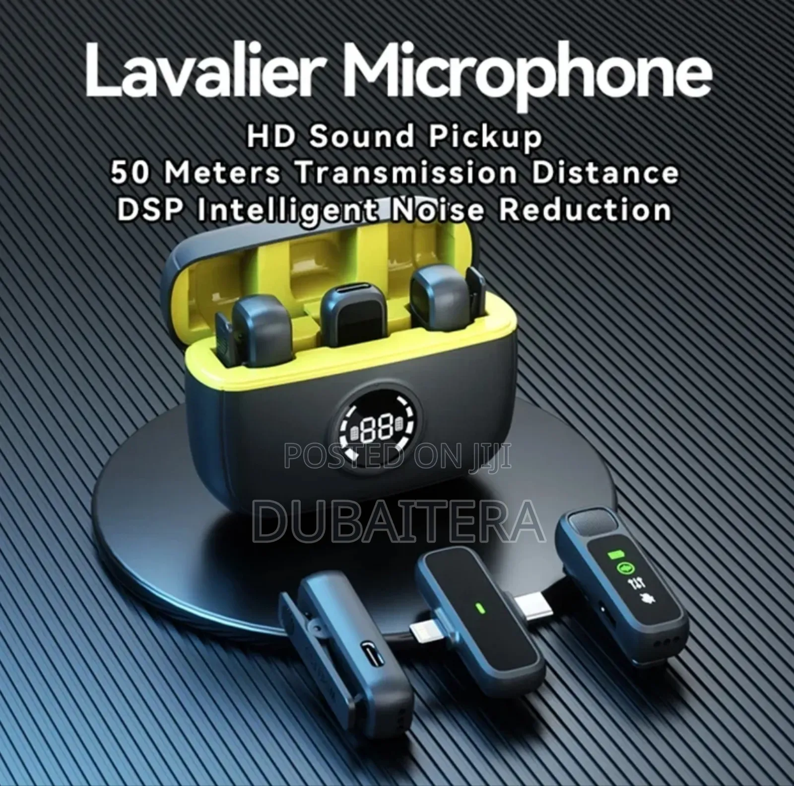 Lavalier Mic Hd Sound 50 Meter Intelligent Noise Reduction