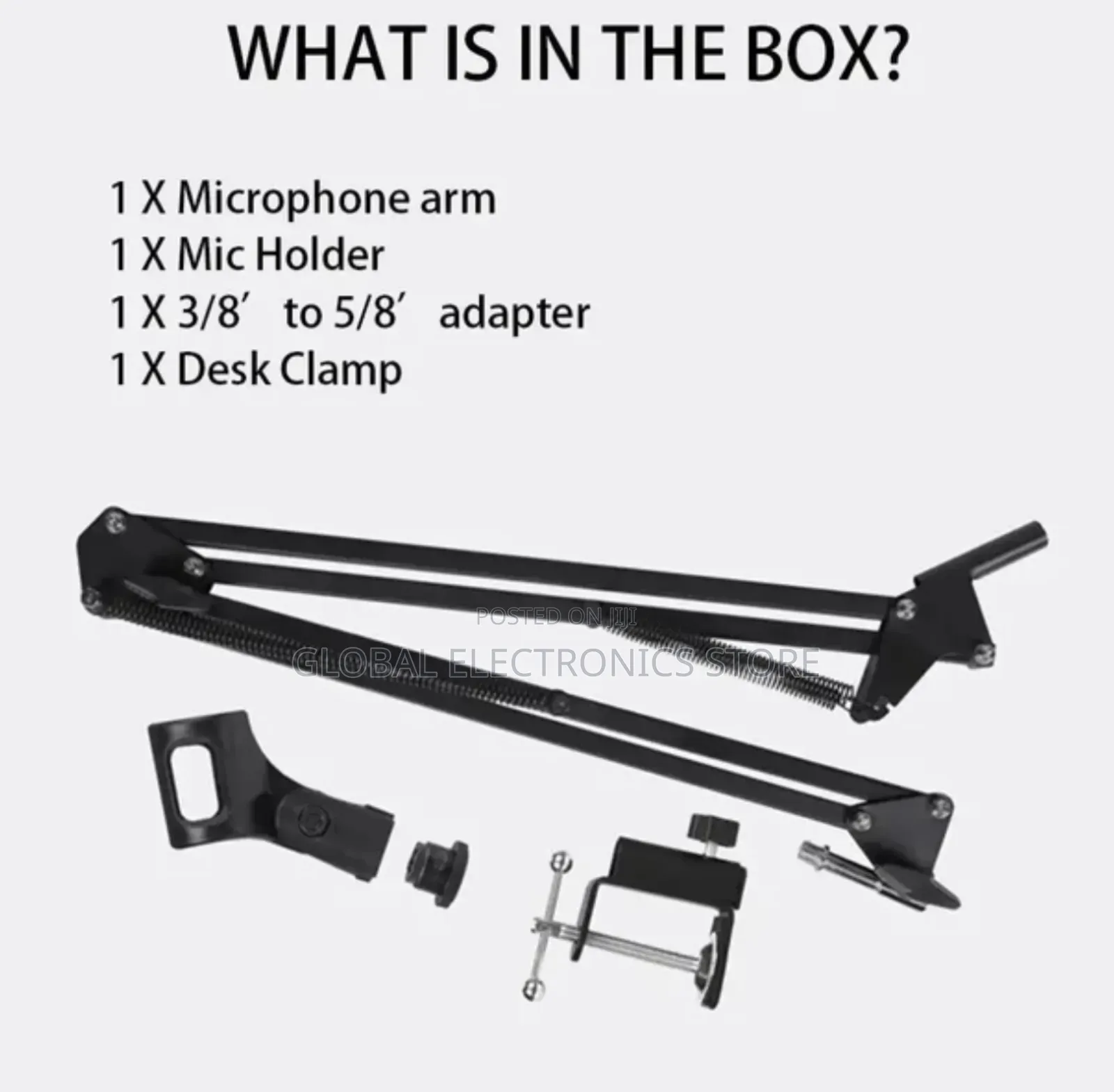 Flexible Desktop Microphone Adjustable Boom Scissorarm Stand