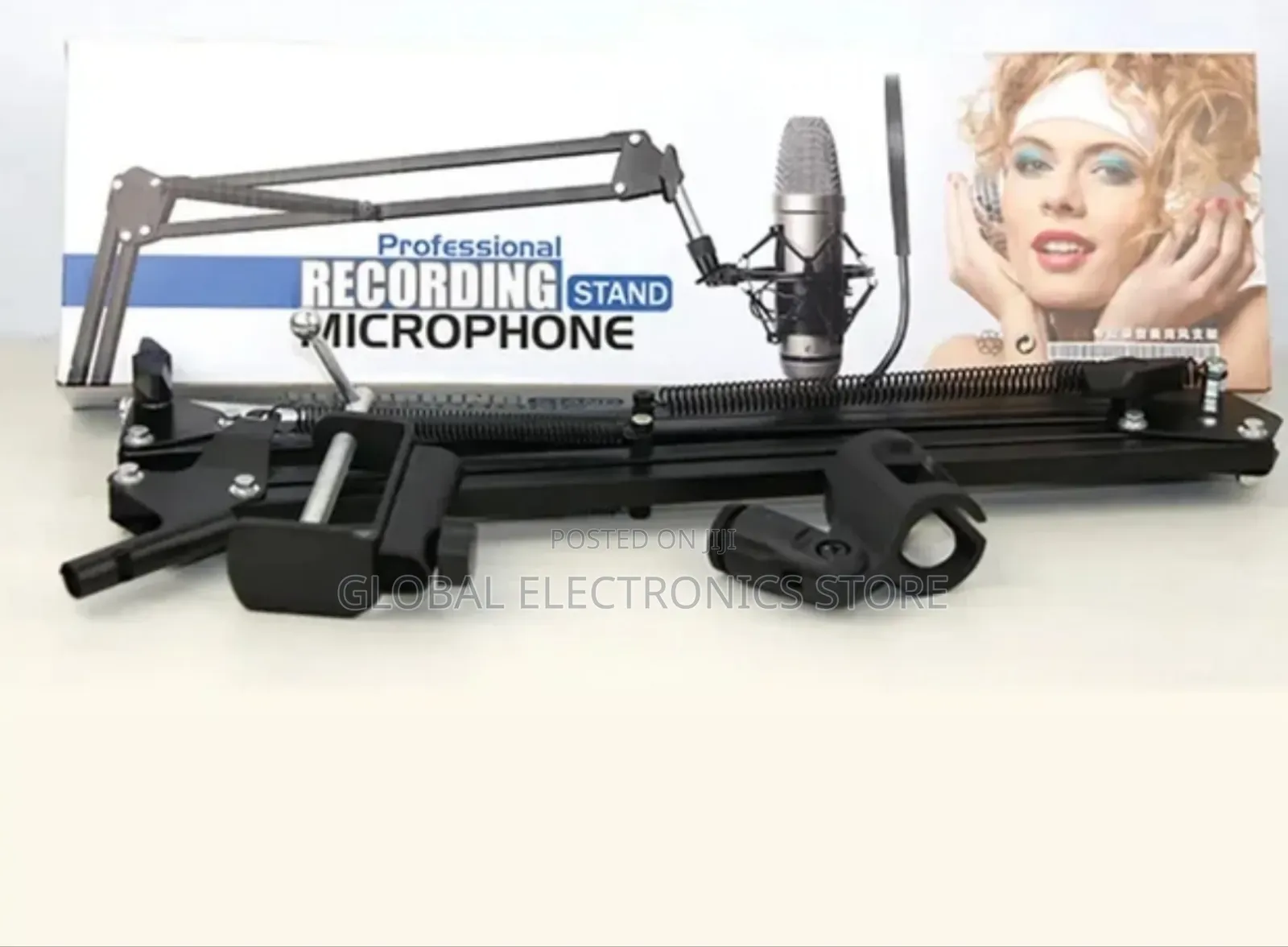 Flexible Desktop Microphone Adjustable Boom Scissorarm Stand