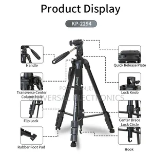 Professional Tripod for Dslr, Phone, and Video Gear
