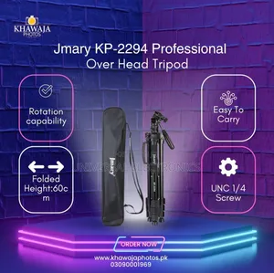 Capture Every Angle - Pro Tripod(Quick Tilt Adjustment!)