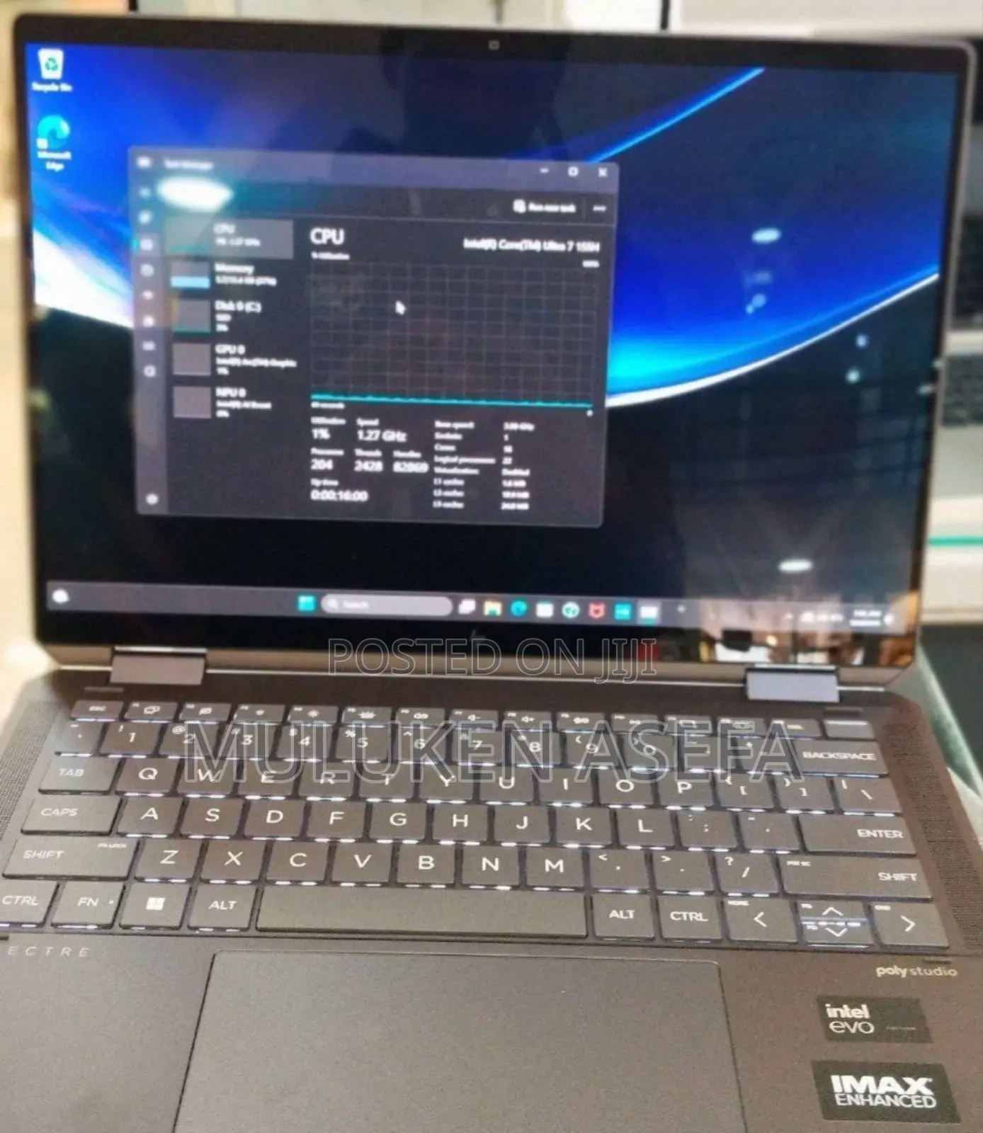 New Laptop HP Spectre 16GB Intel Core Ultra 7 SSD 1T