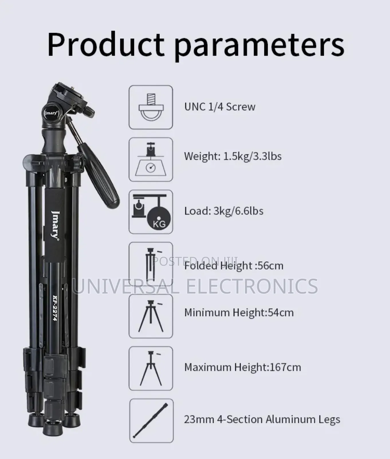 Smooth 360° Rotation Tripod – Perfect for Video Pan Shots!