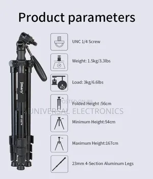 Smooth 360° Rotation Tripod – Perfect for Video Pan Shots!