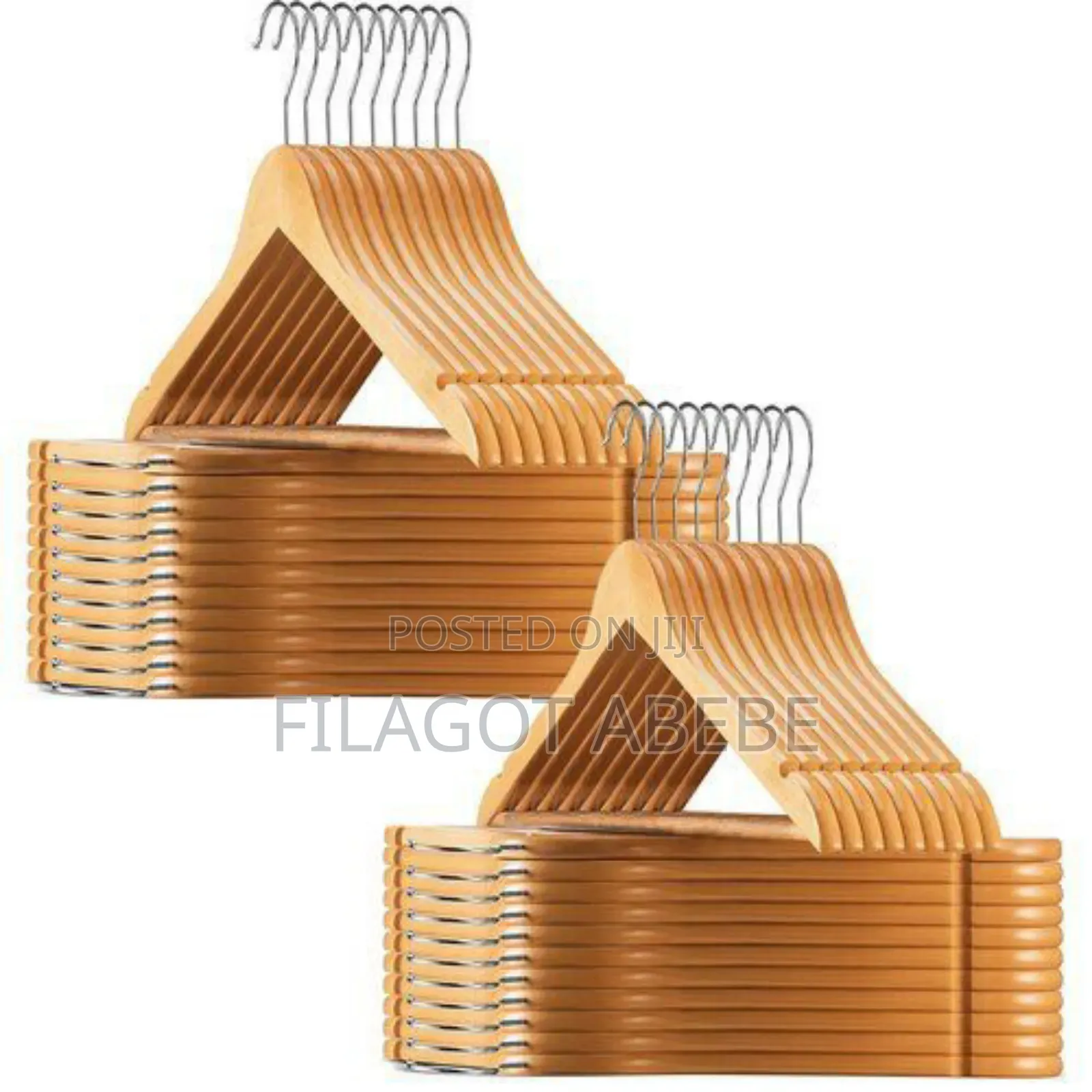 Premium Wooden Hangers 90 Pack - Durable Slim Coat Hanger