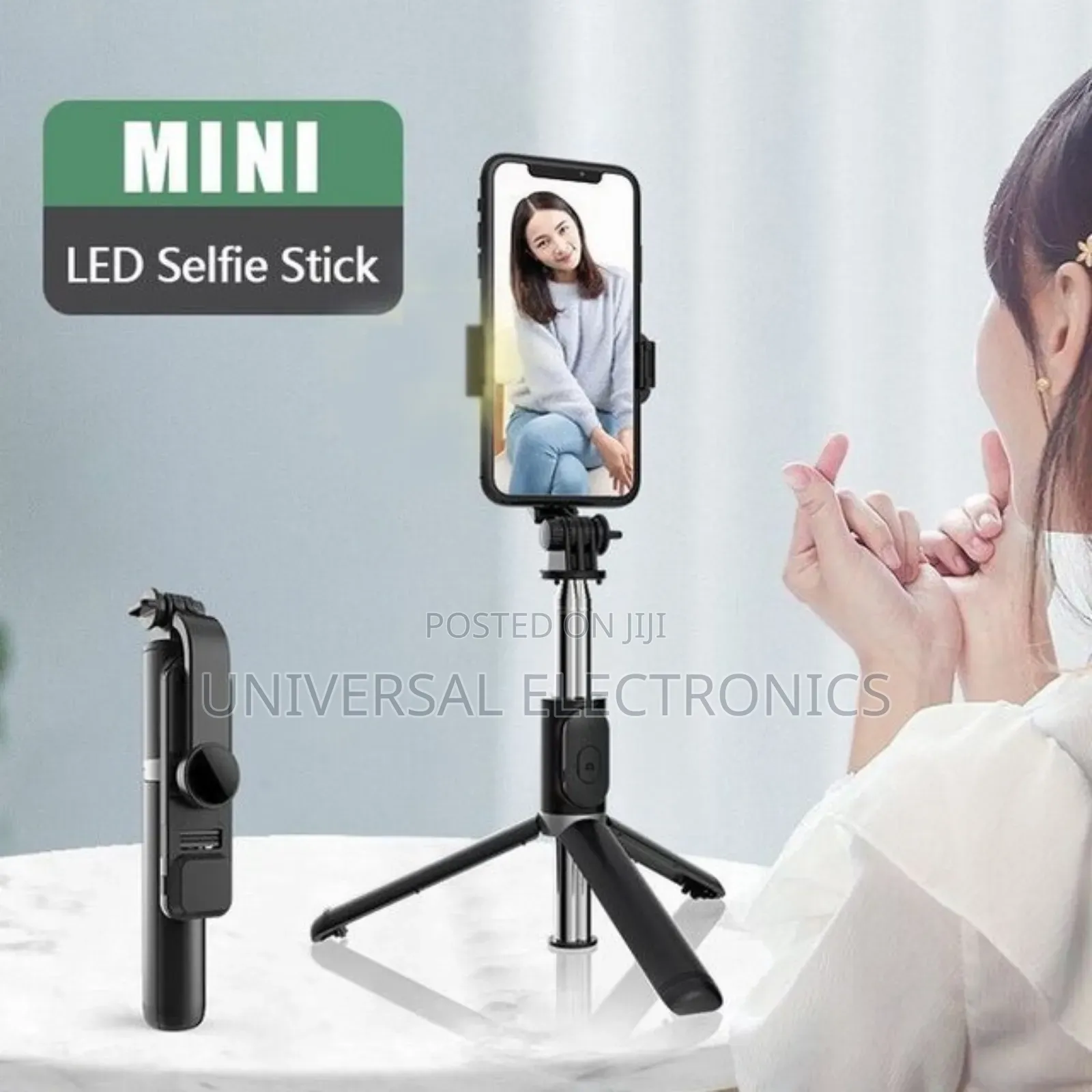 Lighted Selfie Stick Tripod for Tiktok, Vlogging Shows!