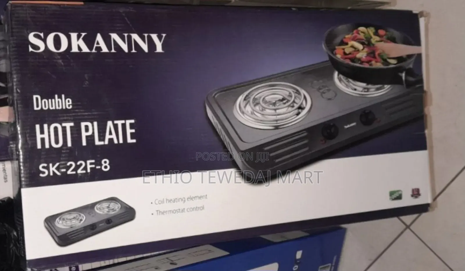 Sokany Double Hot Plate, Model Sk-22f-8