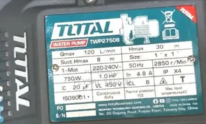Total Water Pump Centrifugal 1hp